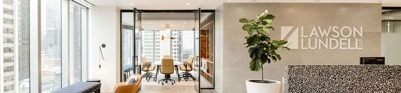 Calgary office reception area