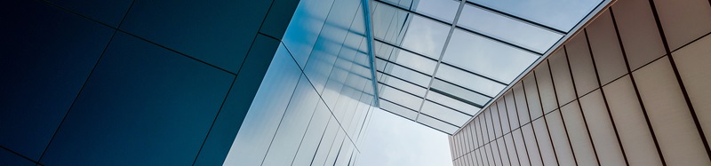 walls and windows of high business building