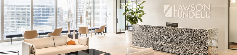 Lawson Lundell Calgary office reception area