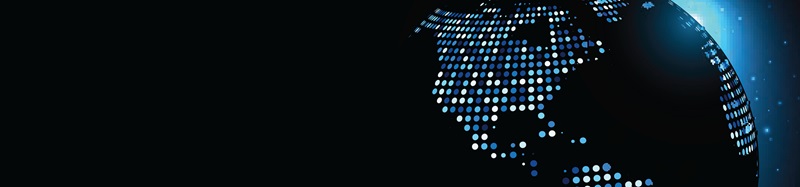 Dotted vector world globe stock illustration