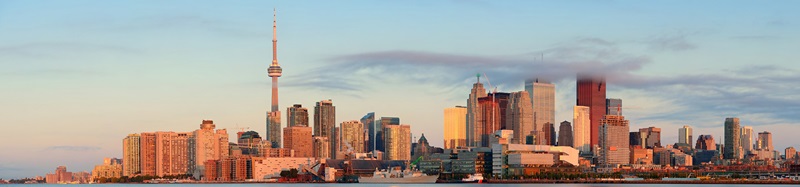 Search by image or video Toronto sunrise stock photo