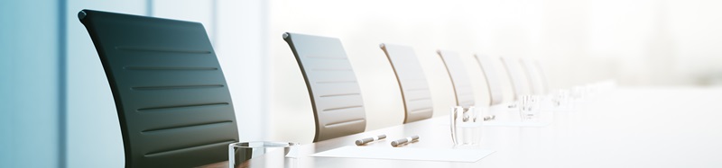 Conference table closeup