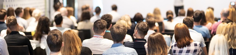 People attending presentation