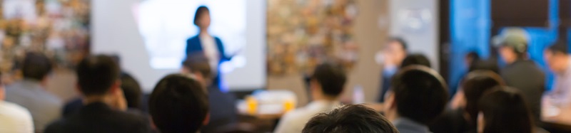 People attending presentation