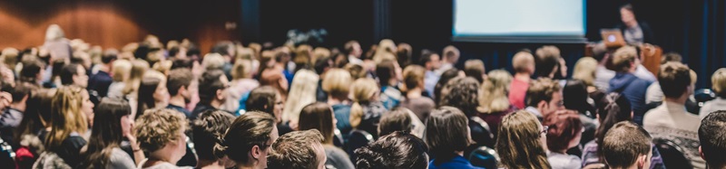 People attending presentation