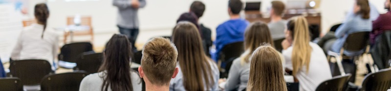 People attending presentation