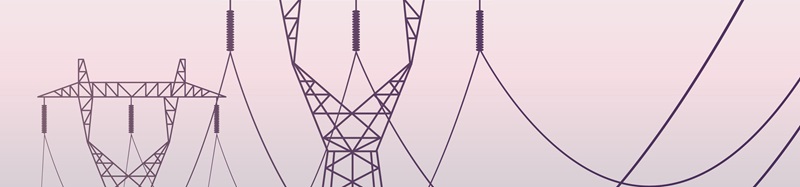 Transmission towers landscape